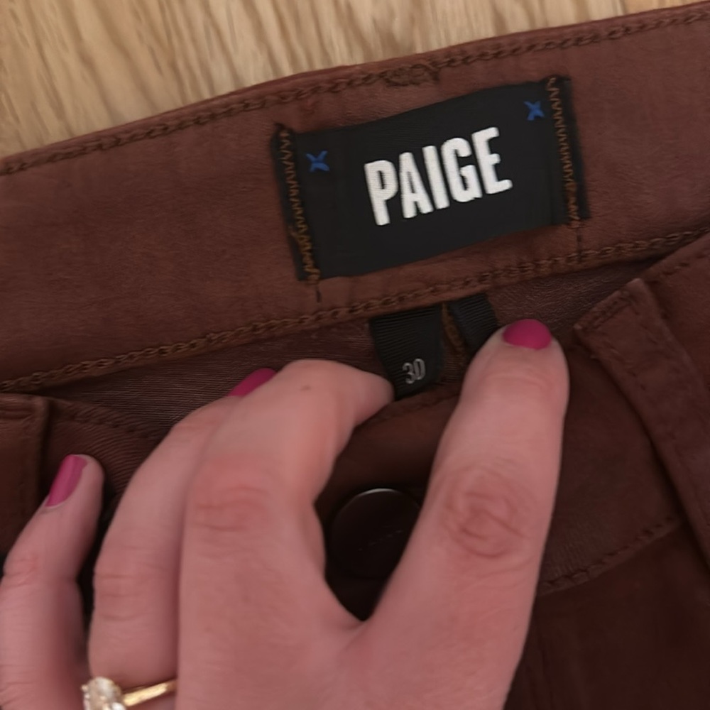 Paige HOXTON ANKLE in Burgundy Dust LUXE COATING NEW - Picture 7 of 10